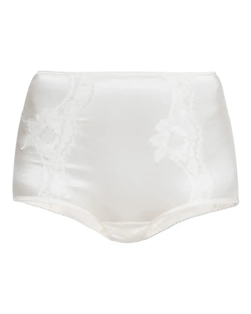 Dolce & Gabbana lace silk briefs - Weiß Weiß