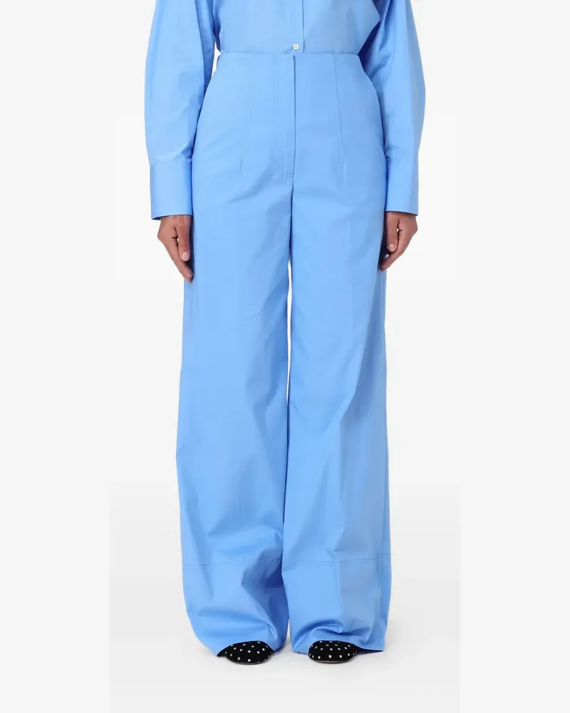 MSGM Hose mit hohem Bund - Blau Blau