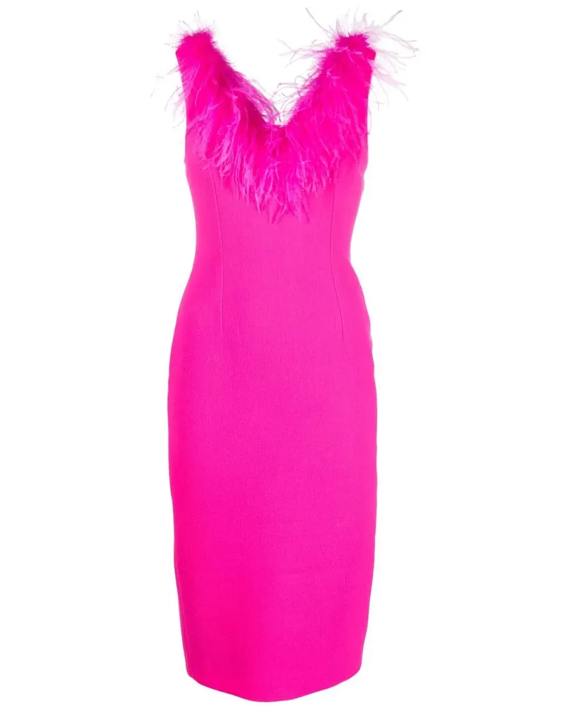 STYLAND Kleid mit Federn - Rosa Rosa