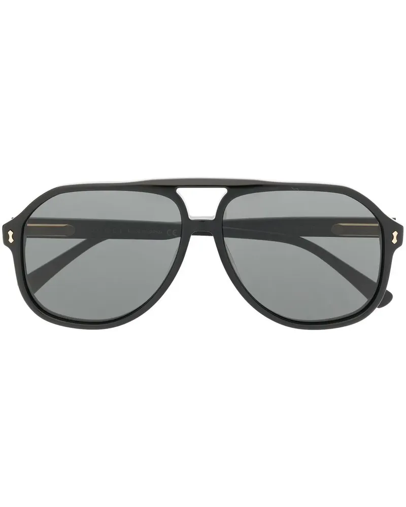 Gucci Getönte Pilotenbrille - Schwarz Schwarz