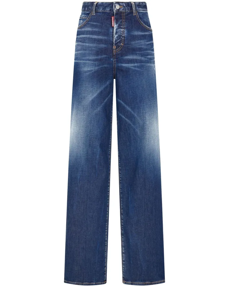 Dsquared2 Jeans mit weitem Bein - Blau Blau