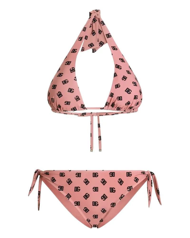 Dolce & Gabbana Bikini mit Polka Dots - Rosa Rosa