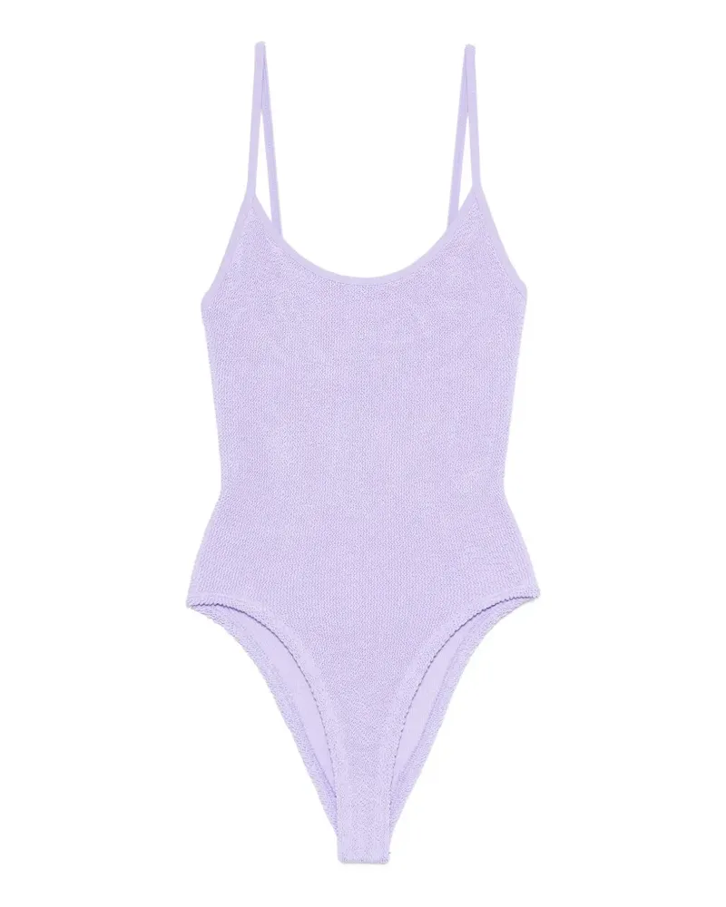 Hunza G crinkle-effect swimsuit - Violett Violett