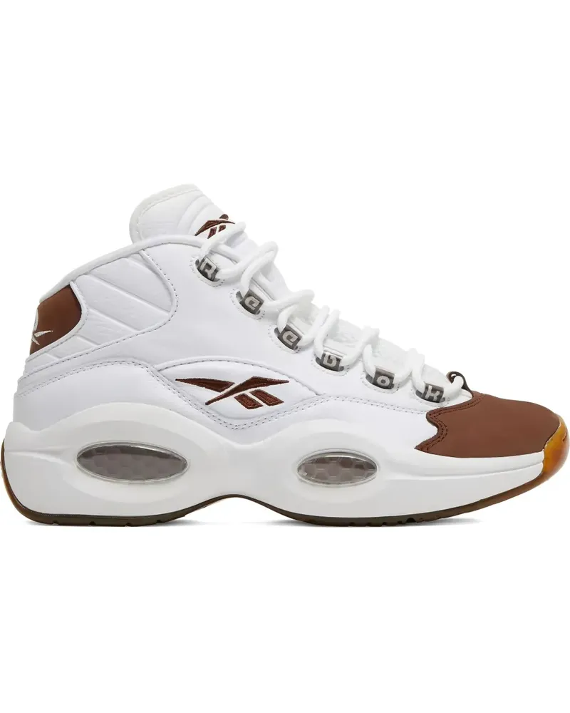 Reebok Question Mid Mocha Toe Sneakers - Weiß Weiß