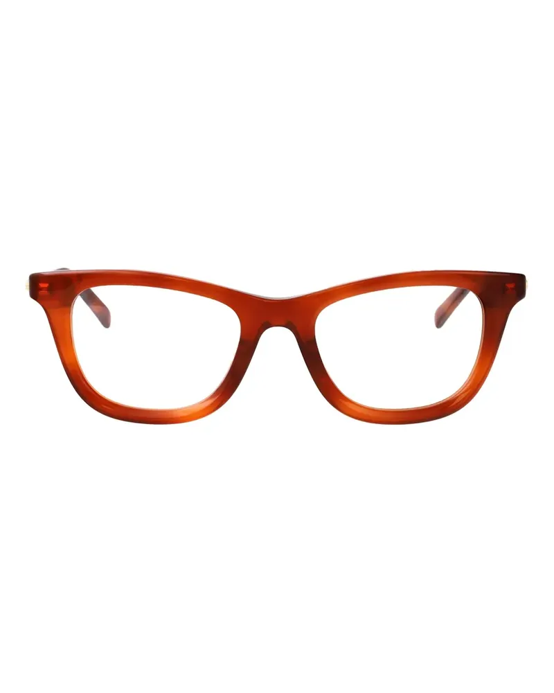 Gucci Brille mit eckigem Gestell - Braun Braun
