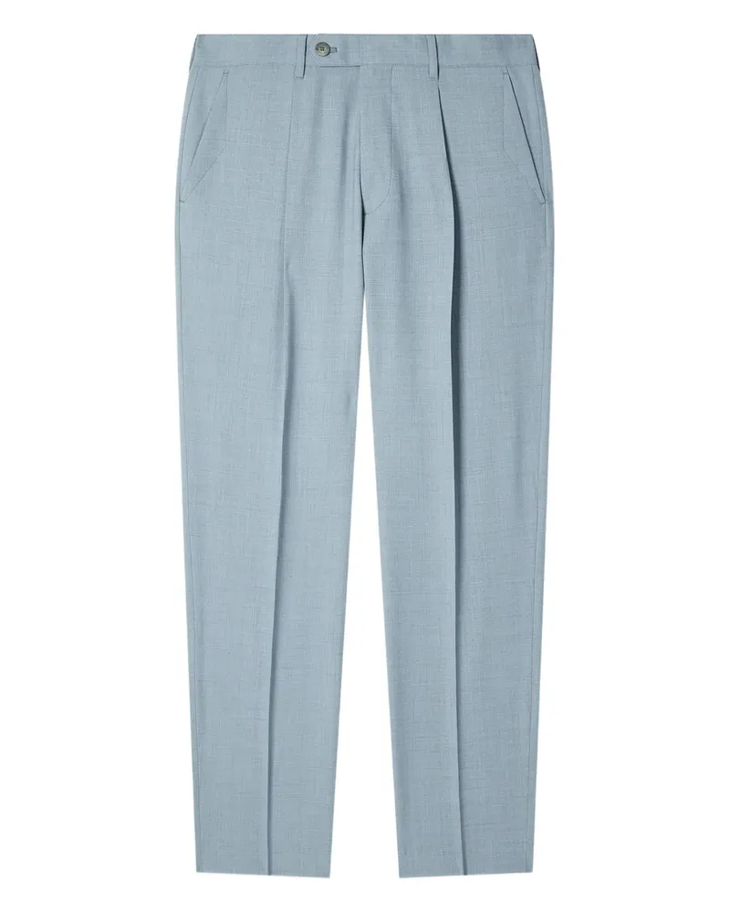 Paul Smith button-fastening pleated pocket trousers - Blau Blau