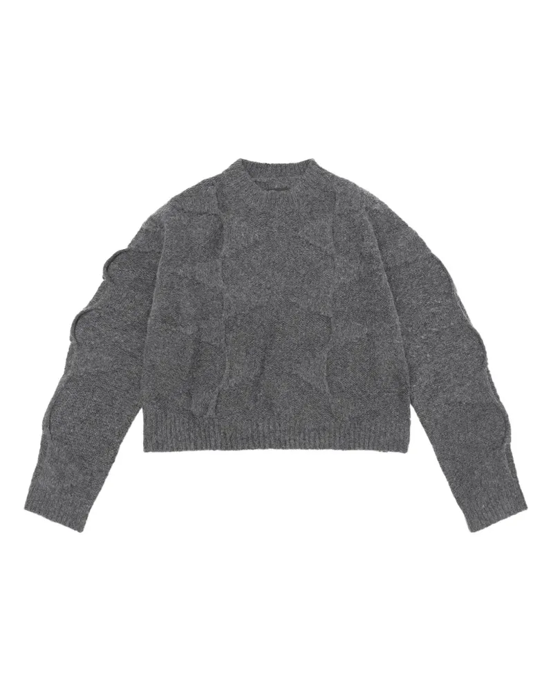 Heliot Emil merino wool blend cropped sweater - Grau Grau