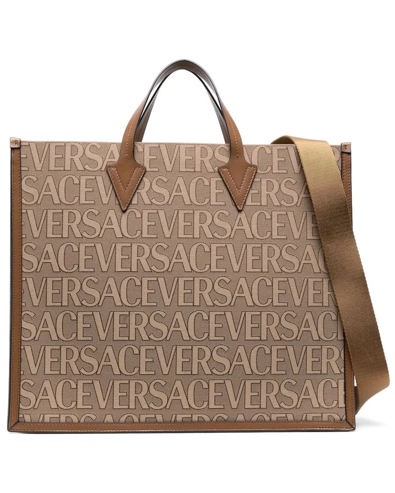 Versace Allover tote bag Braun
