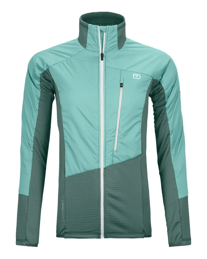 Ortovox Skijacke mit Logo-Print - Grün Grün