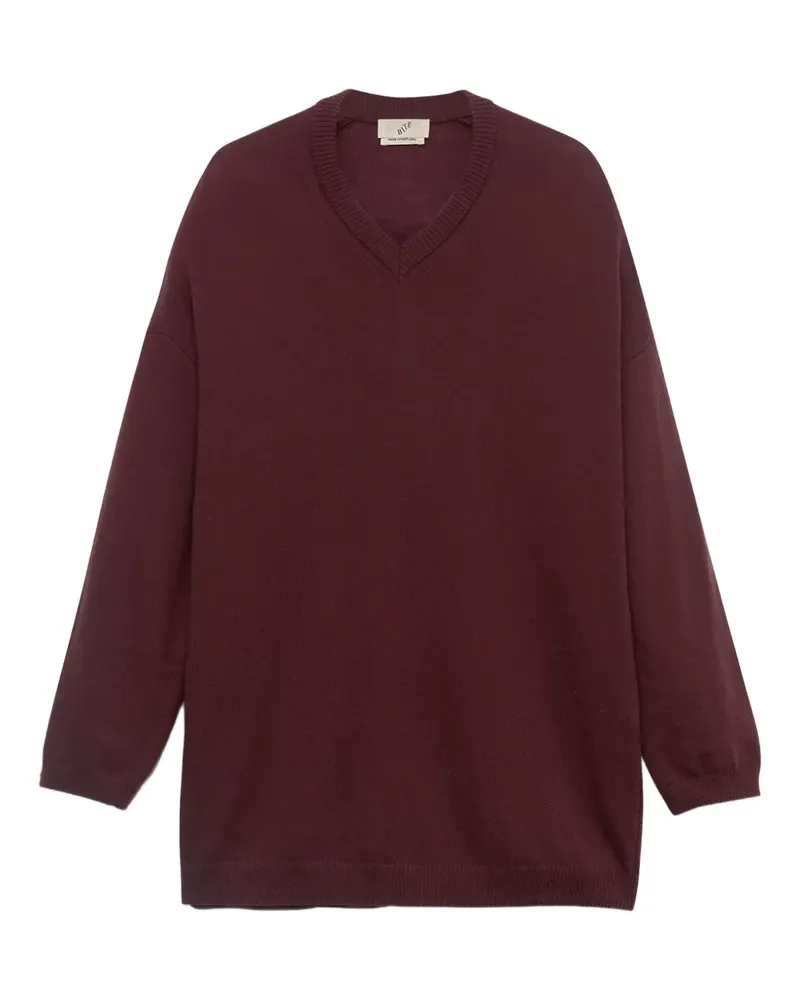 BITE Studios Pullover mit V-Ausschnitt - Rot Rot