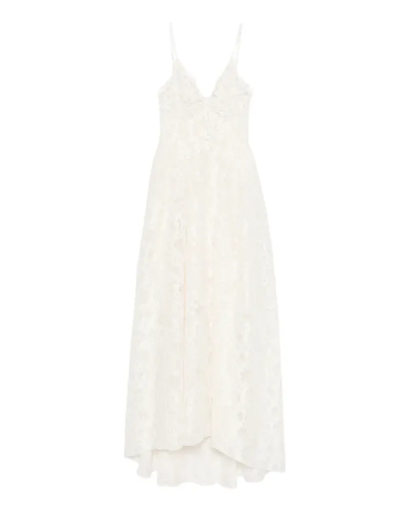 Ermanno Scervino V-neck midi dress - Nude Nude