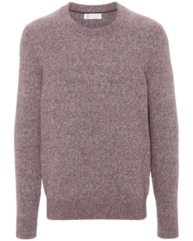 Brunello Cucinelli Pullover mit Rundhalsausschnitt - Violett Violett