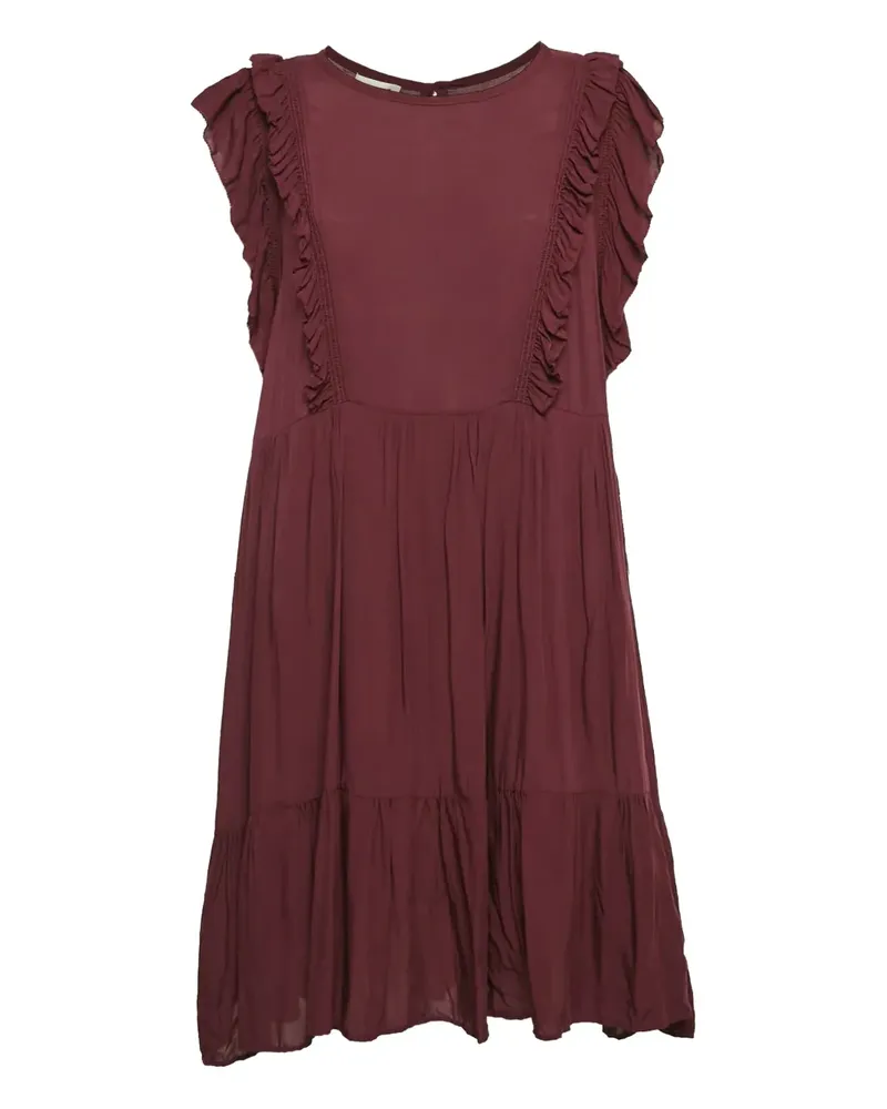 Zadig & Voltaire Pre-owned gestuftes Kleid mit Rüschenärmeln - Rot Rot