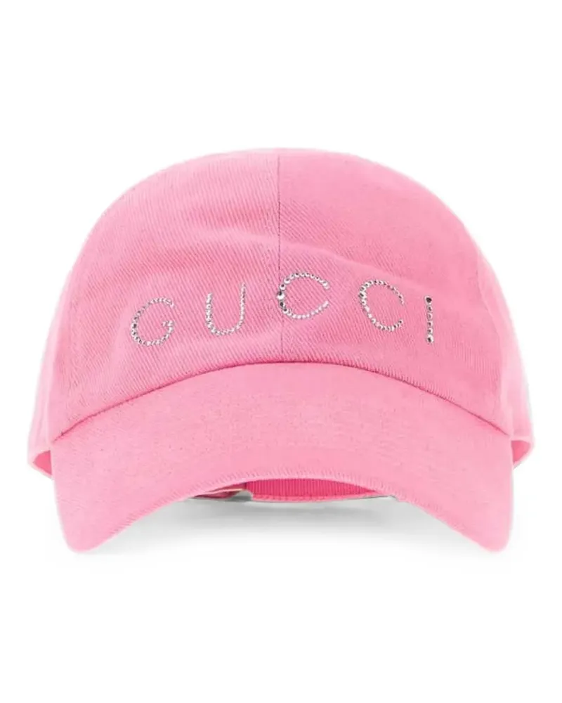 Gucci crystal-embellished baseball cap - Rosa Rosa