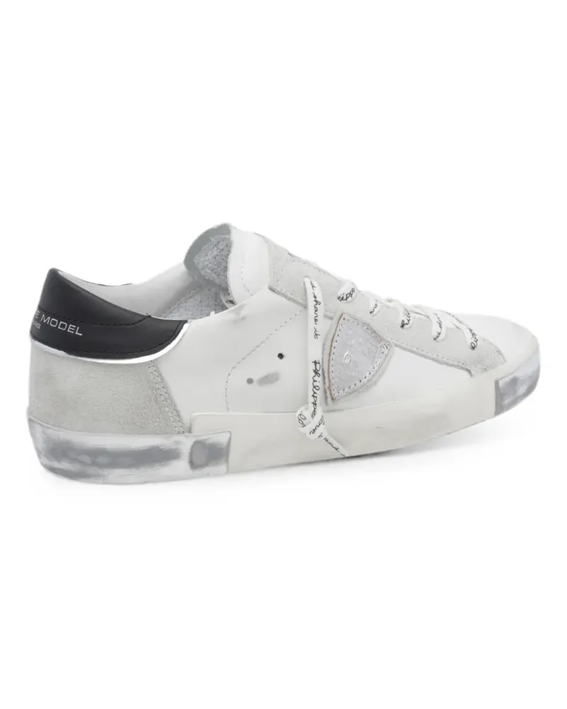 Philippe Model Prsx logo-patch leather sneakers - Weiß Weiß