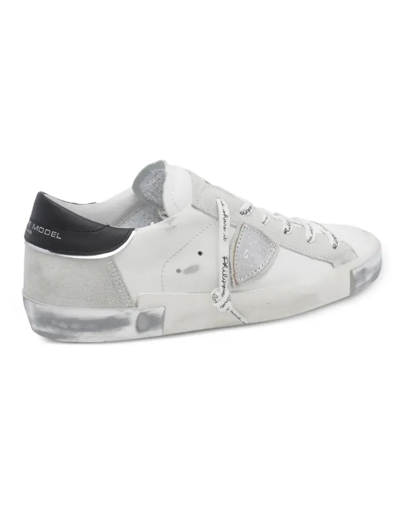 Philippe Model PRSX Sneakers mit Logo-Patch - Weiß Weiß