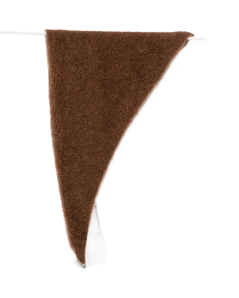 Uma Wang brushed triangular scarf - Braun Braun