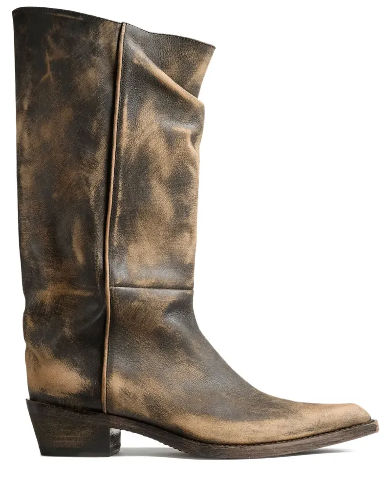 KHAITE Stiefel mit spitzer Kappe - Braun Braun