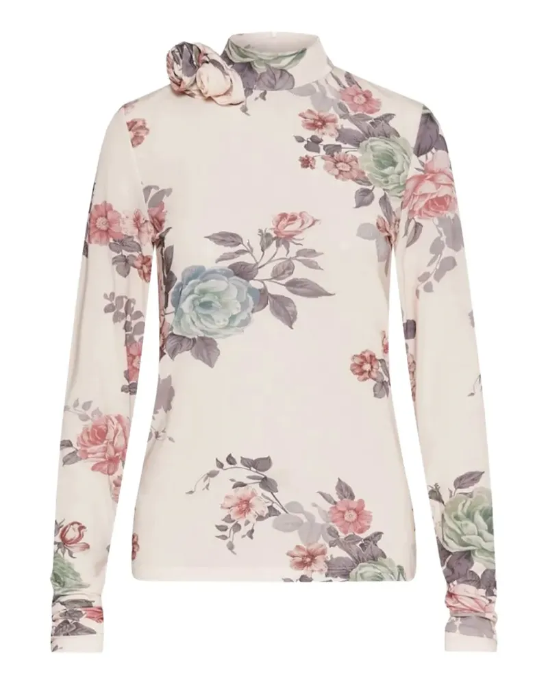 MARELLA Langarmshirt mit Blumen-Print - Nude Nude