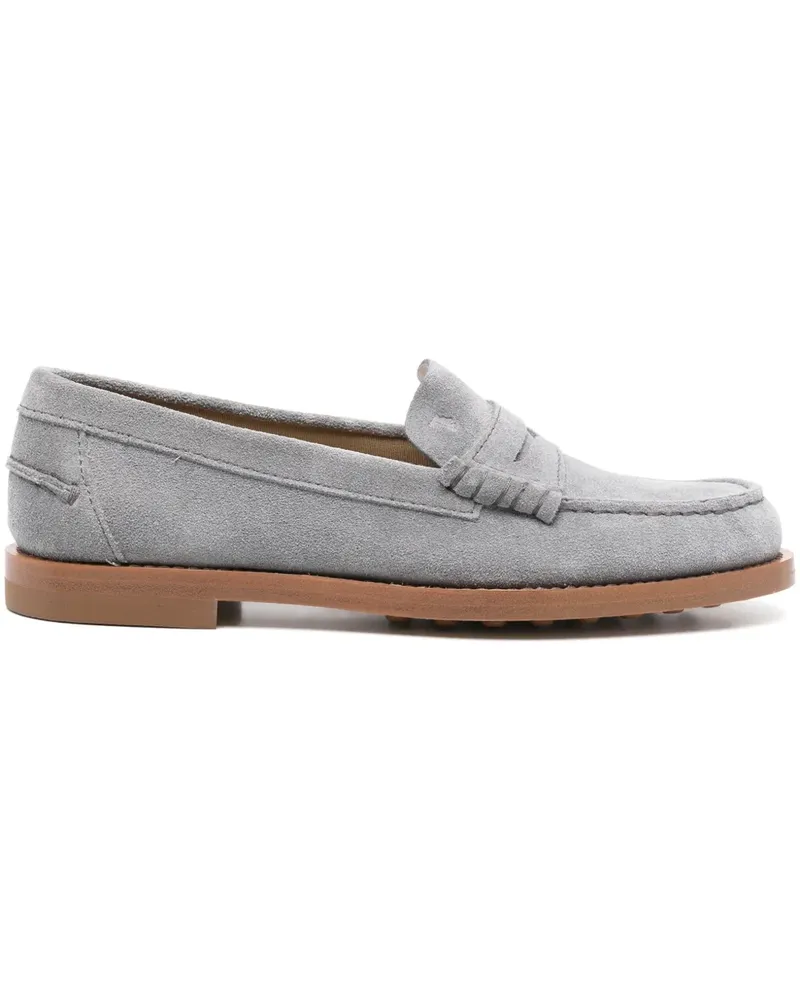 TOD'S Loafer aus Wildleder - Grau Grau