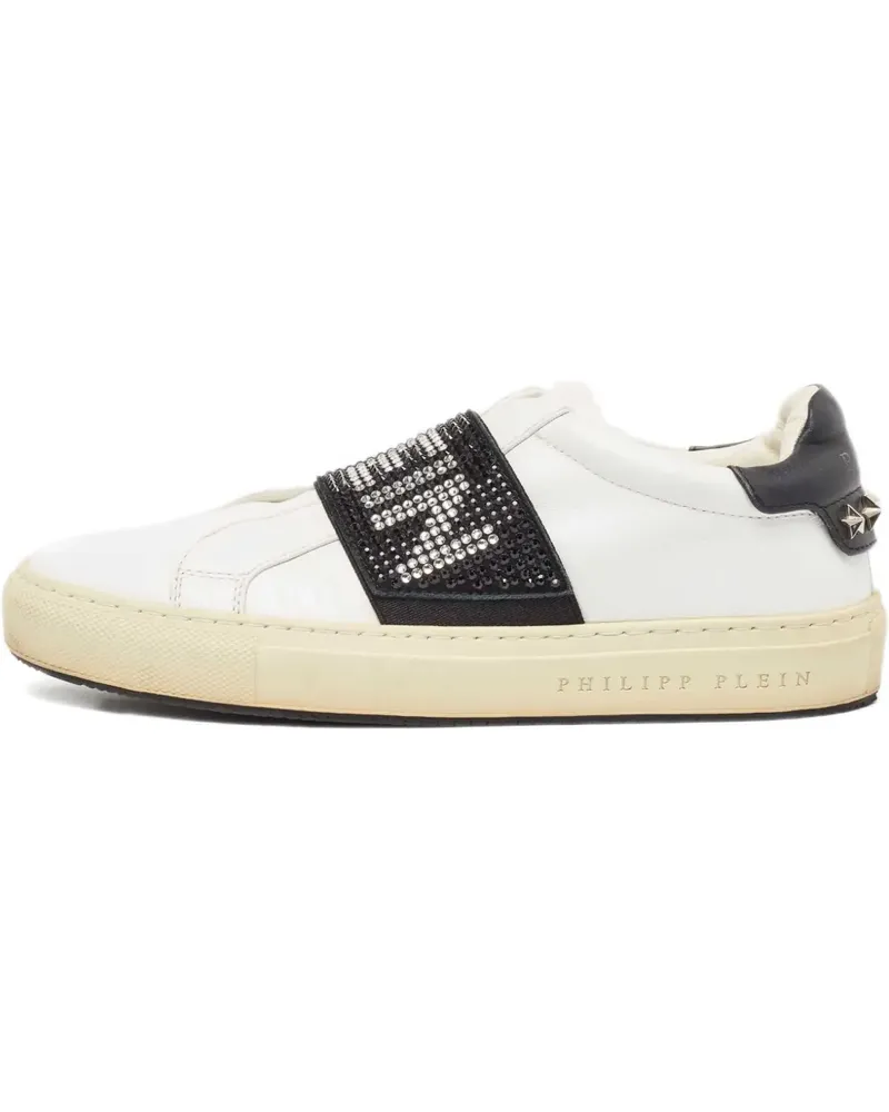 Philipp Plein Sneakers mit Kristallen - Weiß Weiß