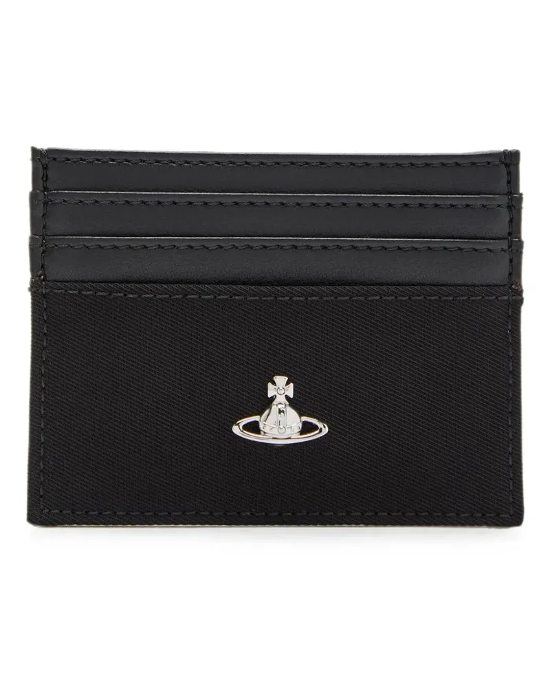 Vivienne Westwood Orb-plaque card holder - Schwarz Schwarz