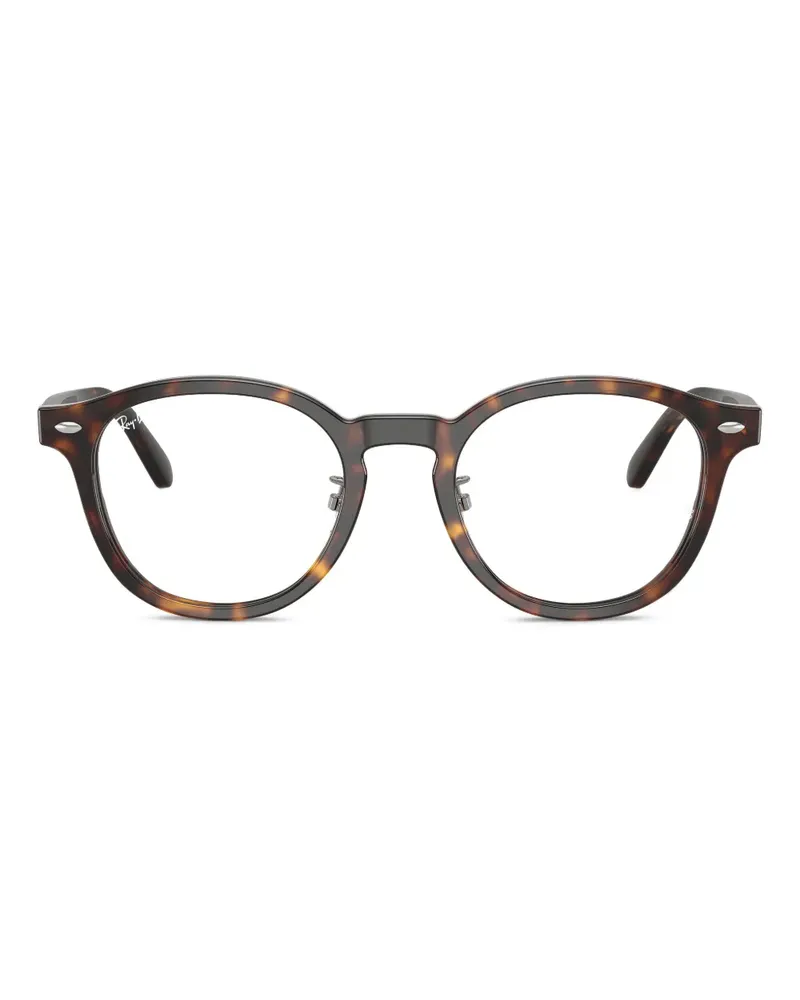 Ray Ban Runde RB5443D Brille in Schildpattoptik - Braun Braun
