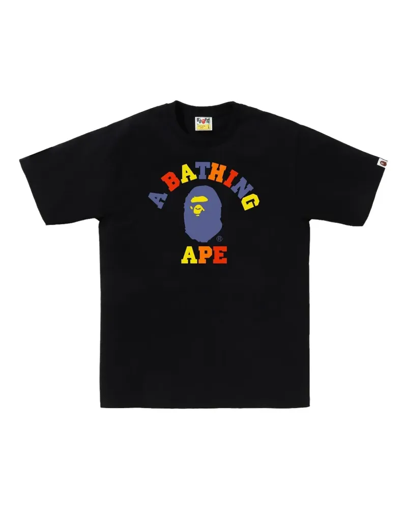 BAPE College Ape Head T-Shirt - Schwarz Schwarz