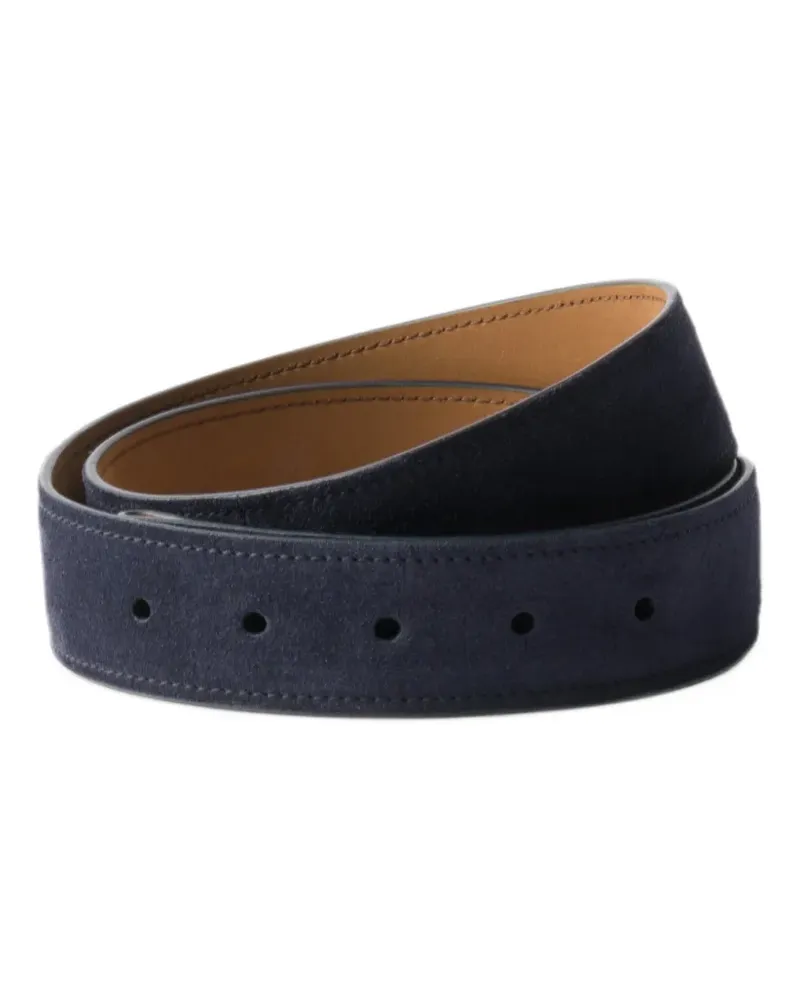 Prada Gürtelriemen aus Wildleder - Custom Belts - Blau Blau