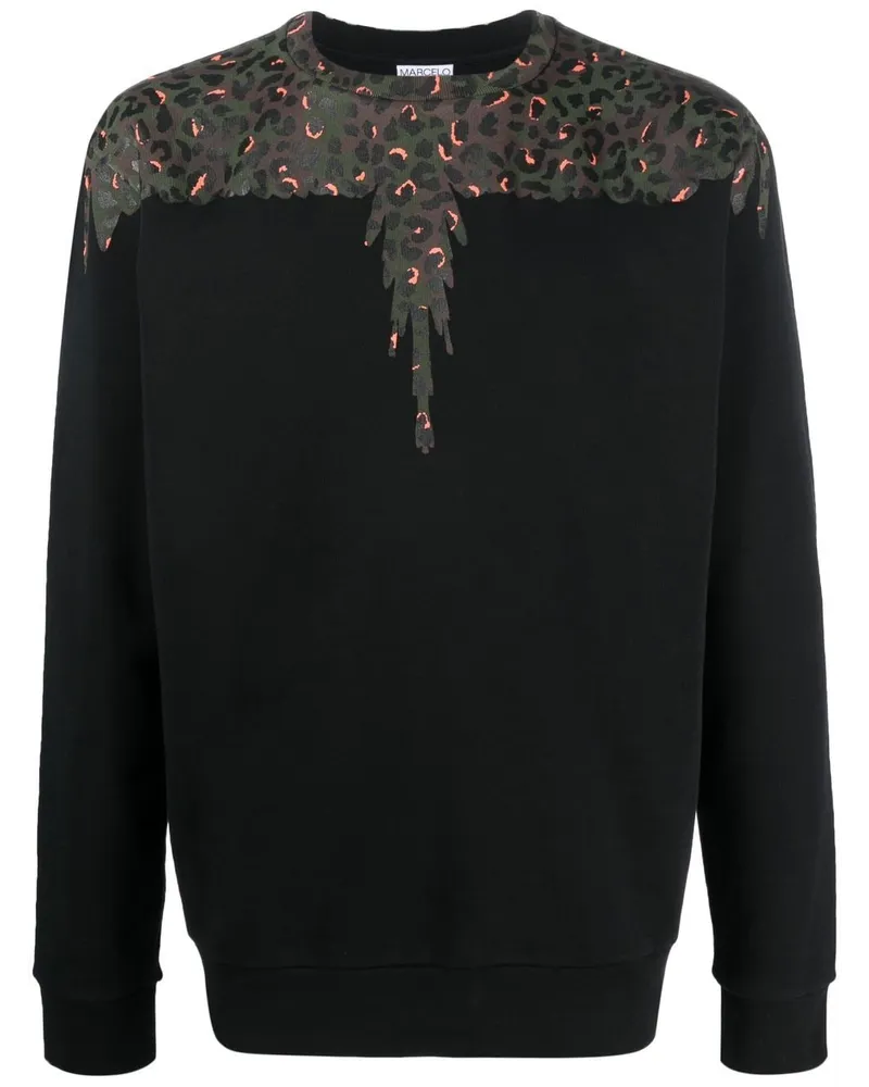 Marcelo Burlon | County of Milan Sweatshirt mit Animalier Wings-Print - Schwarz Schwarz