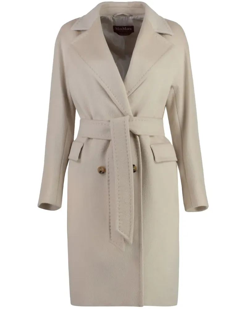 Max Mara Mantel mit Gürtel - Nude Nude
