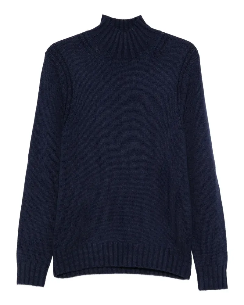 Ballantyne ribbed-knit high-neck sweater - Blau Blau