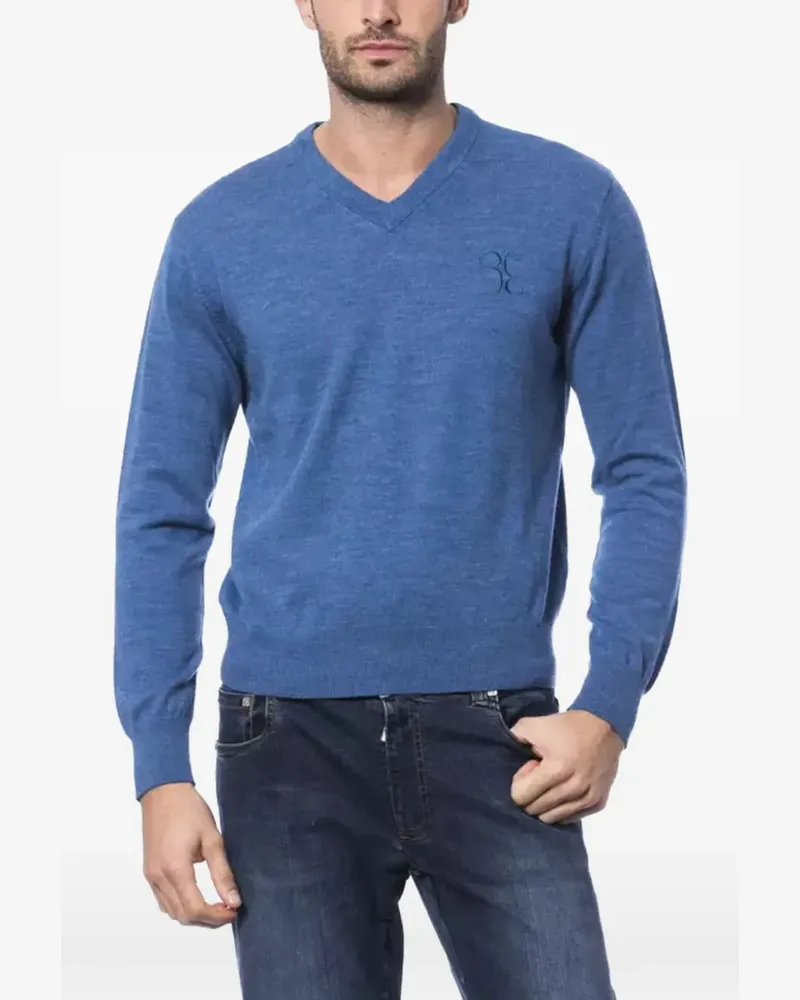 Billionaire Pullover mit V-Ausschnitt - Blau Blau