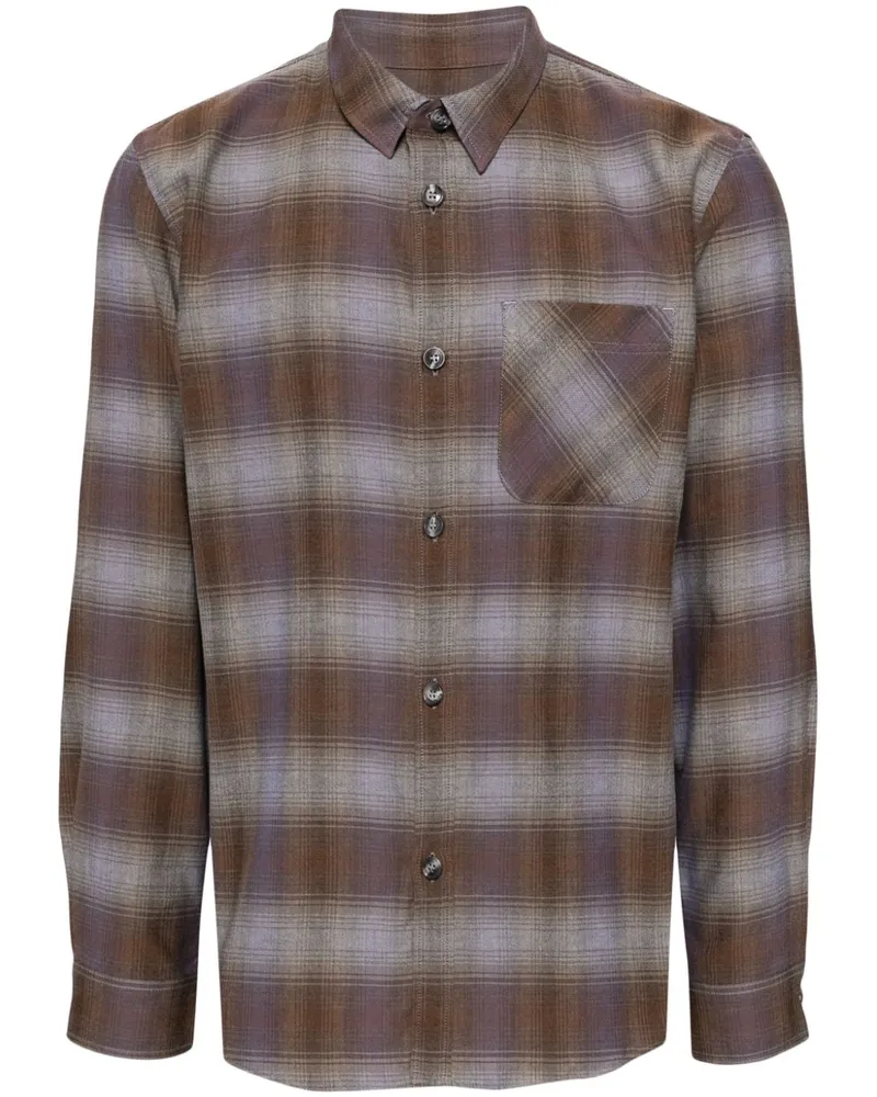A.P.C. Kariertes Hemd - Braun Braun