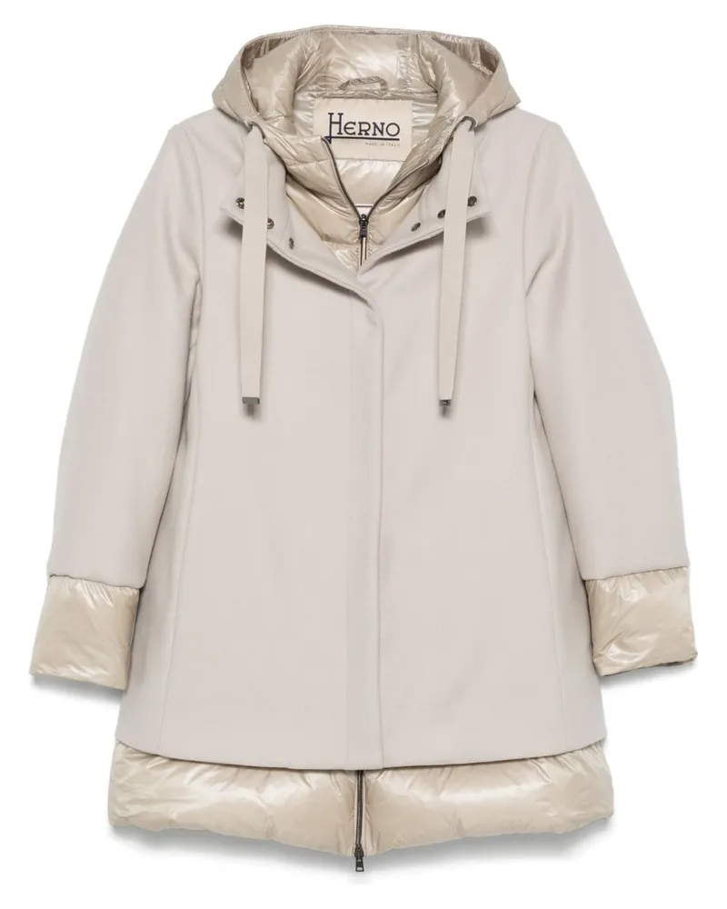 Herno Leichter Mantel in A-Linie - Nude Nude