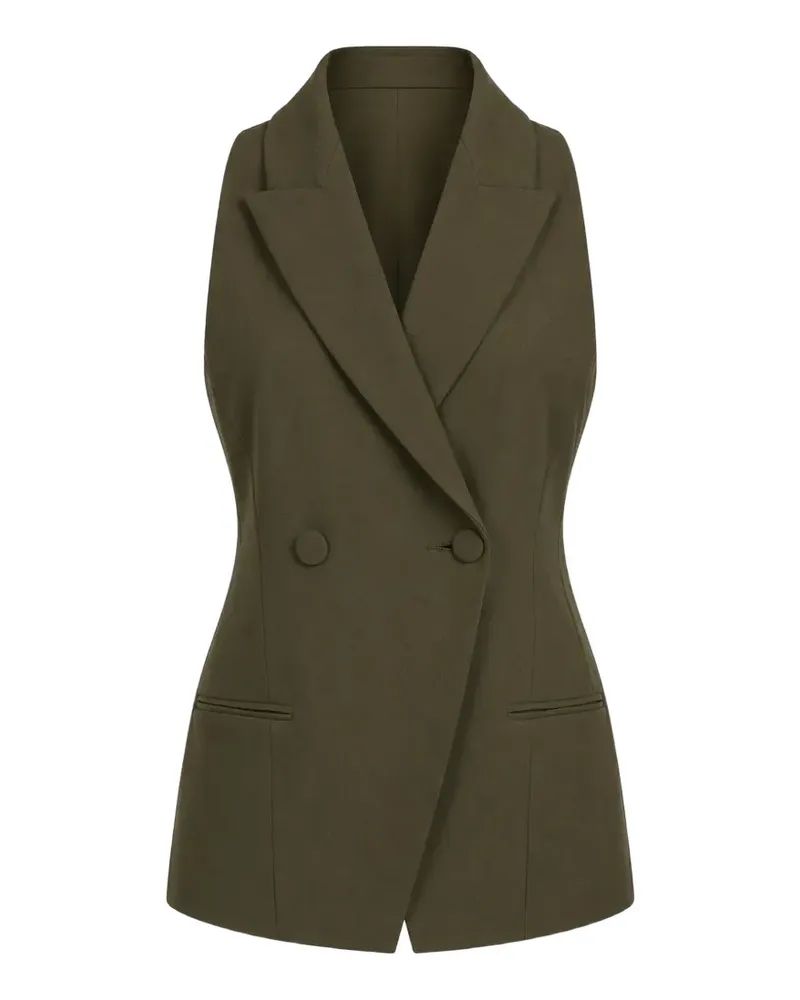 The Sei double-breasted halterneck vest - Grün Grün