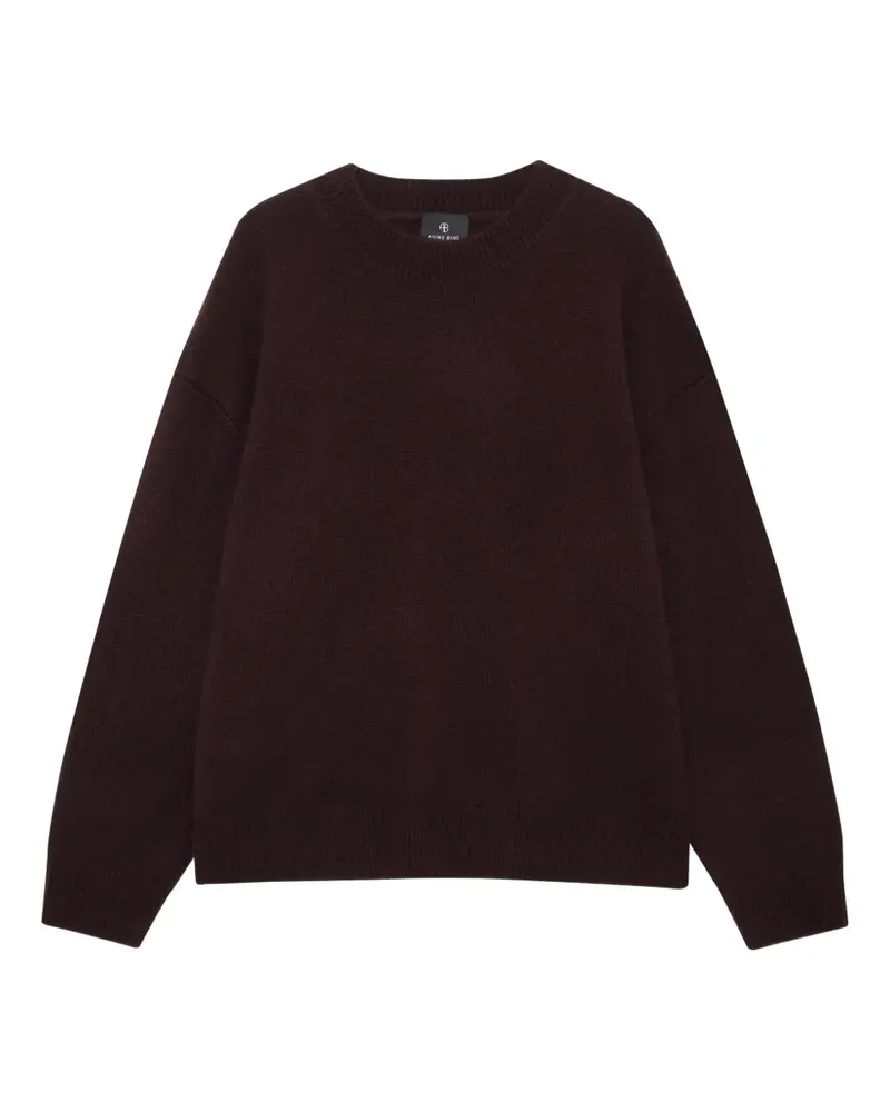 Anine Bing Pullover mit Rundhalsausschnitt - BWN34 DARK BROWN Bwn34