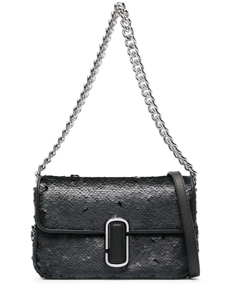 Marc Jacobs Schultertasche mit Pailletten - Schwarz Schwarz
