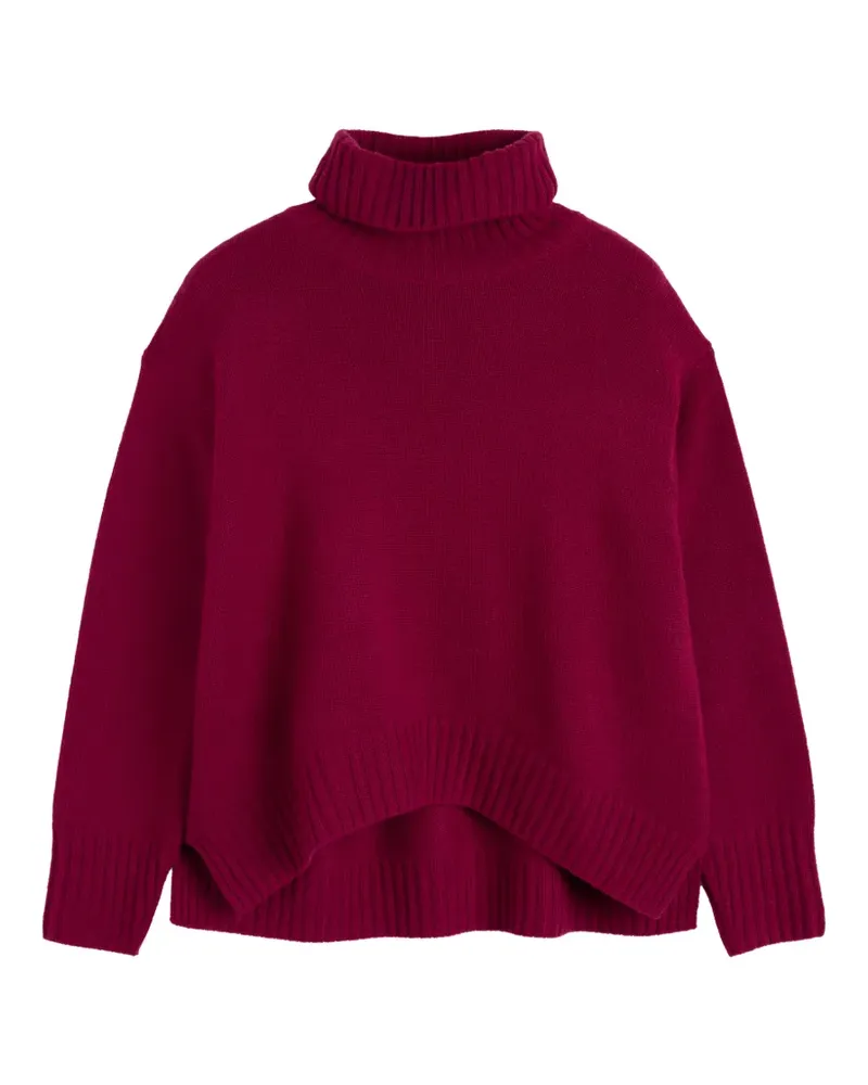 Chinti & Parker Gerippter Rollkragenpullover - Rot Rot