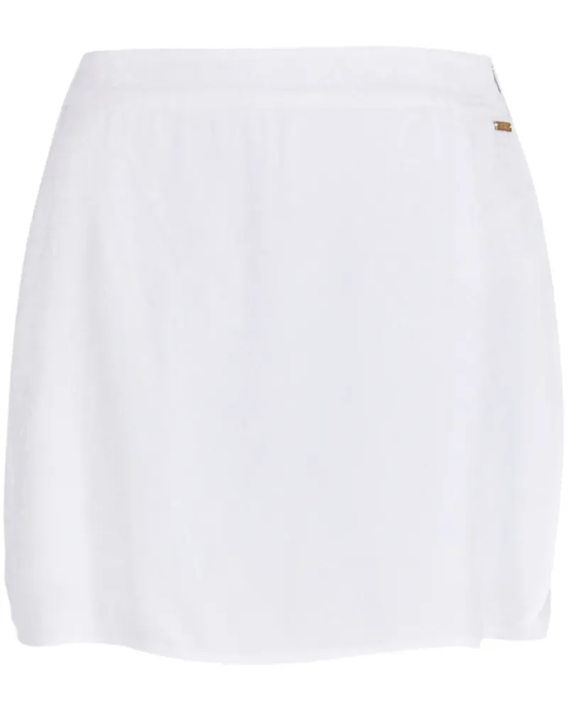 Armani Exchange Shorts mit Logo-Schild - Weiß Weiß