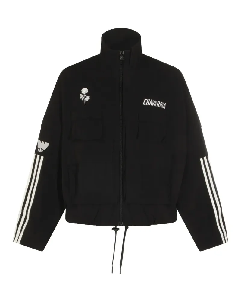 adidas x Willy Chavarria embroidered jacket - Schwarz Schwarz