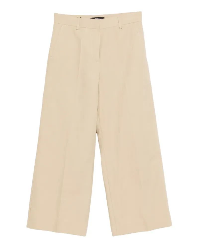 Max Mara Hose mit Gürtelschlaufen - Nude Nude