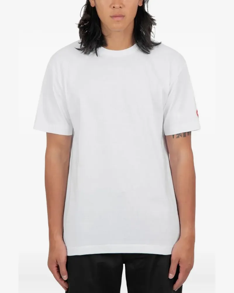 Comme des Garçons T-Shirt mit Logo-Stickerei - Weiß Weiß