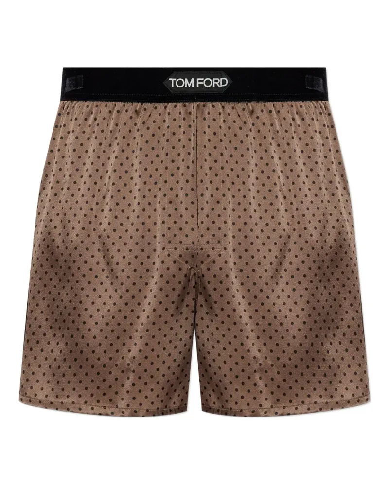 Tom Ford polka-dot pattern silk boxers - Braun Braun