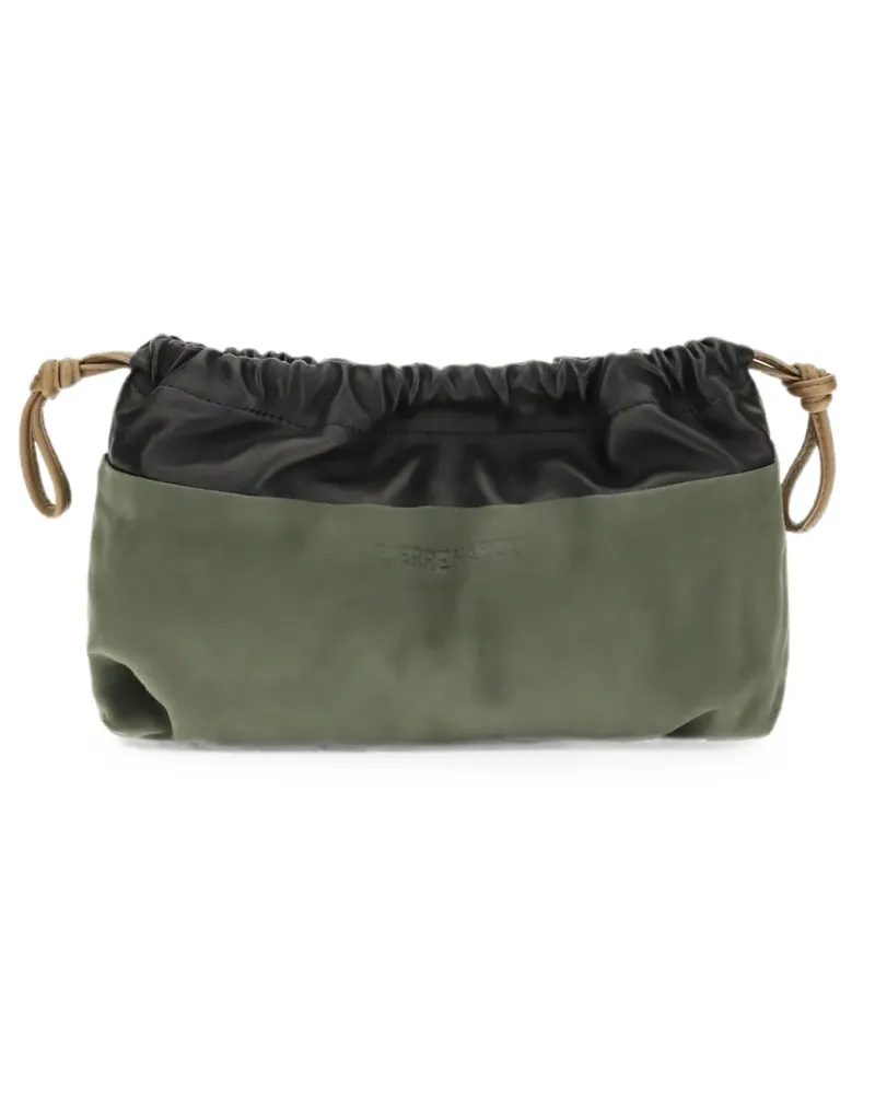 Pierre Hardy Twin leather clutch bag - Grün Grün