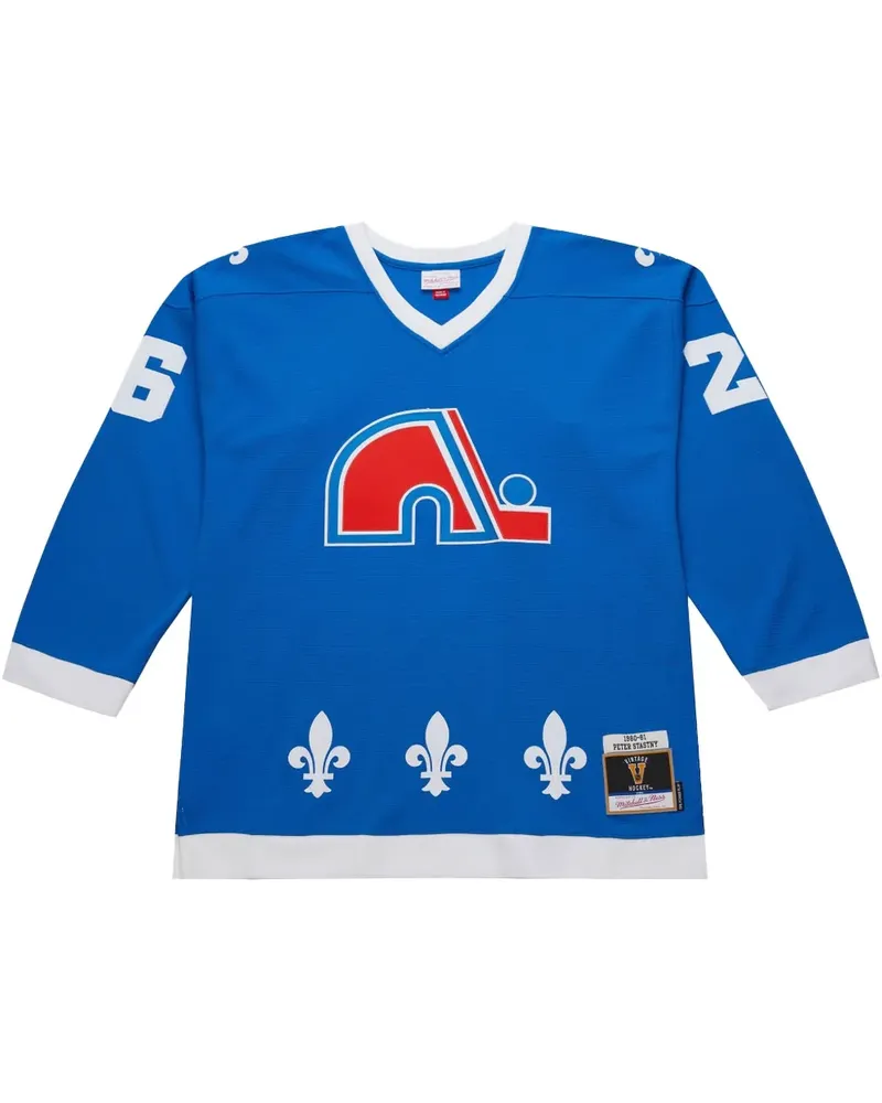 Mitchell & Ness 1980/81 Peter Stastny Quebec Nordiques Power Play Player Trikot - Blau Blau