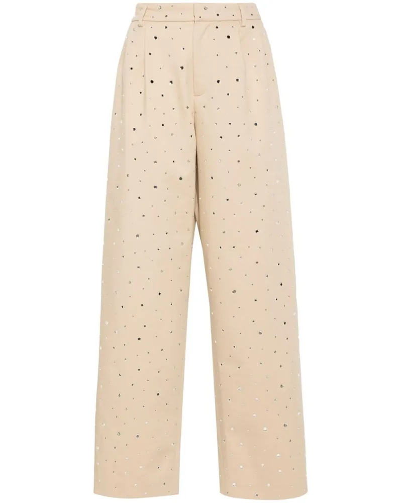 Giuseppe di Morabito Gerade Hose mit Strass - Nude Nude