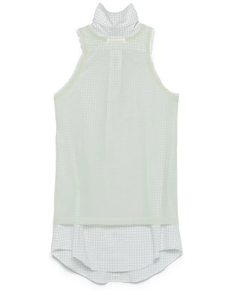 Maison Margiela Top mit Karomuster - Grün Grün