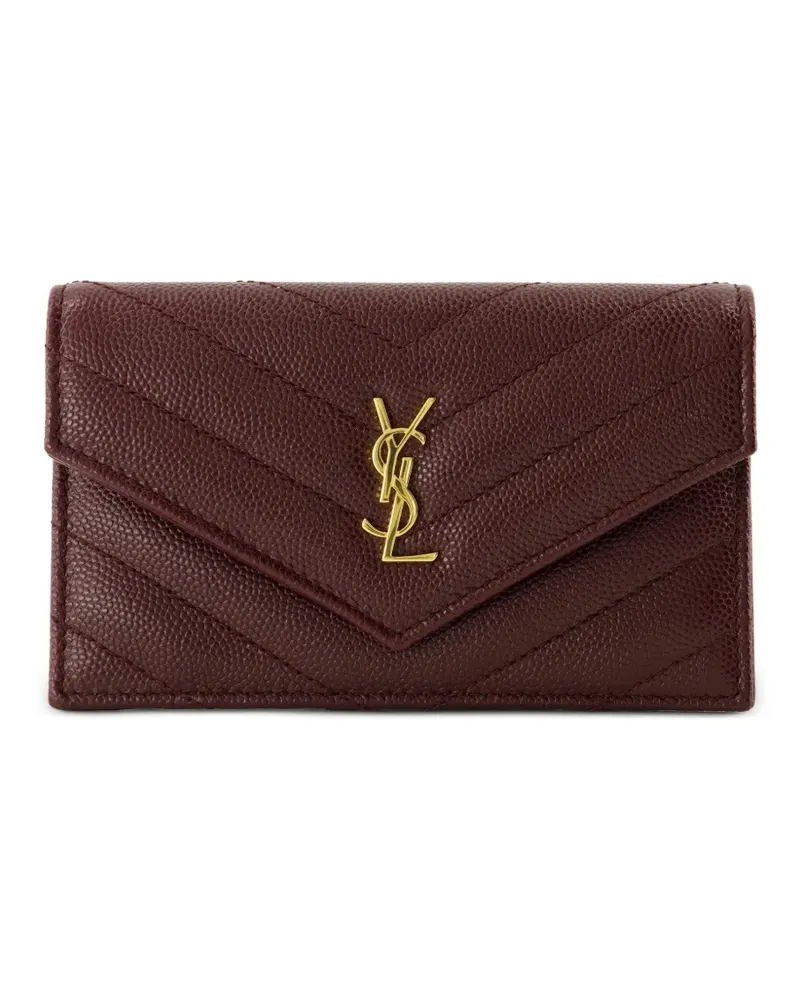 Saint Laurent Cassandre Fragments card holder - Rot Rot