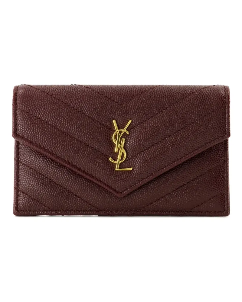 Saint Laurent Cassandre Fragments card holder - Rot Rot